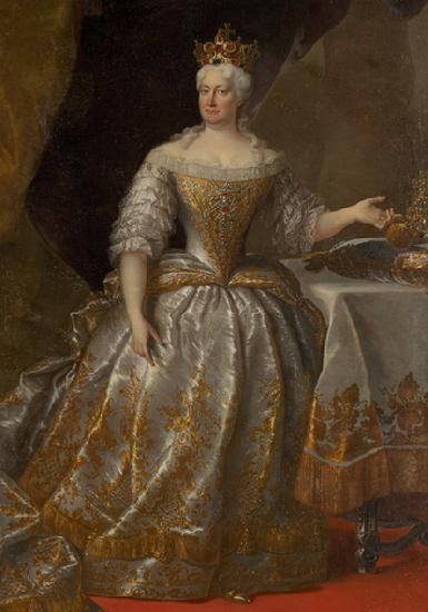 unknow artist Portrait of Elisabeth Christine von Braunschweig-Wolfenbuttel oil painting image